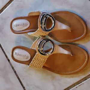 St John's Bay Silver Thong sandal